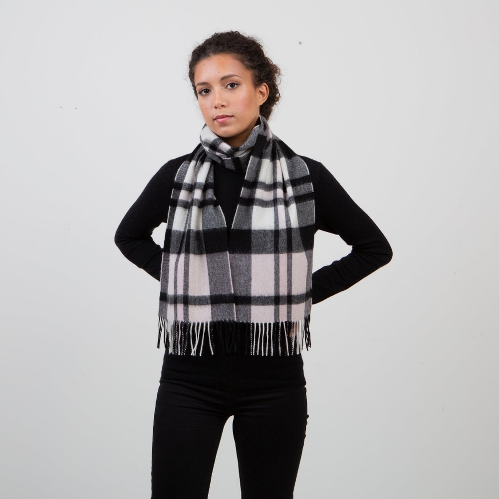 Kiltane Super Exploded Thomson Baby Pink 100% Lambswool Scarf